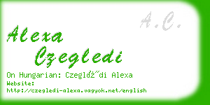 alexa czegledi business card